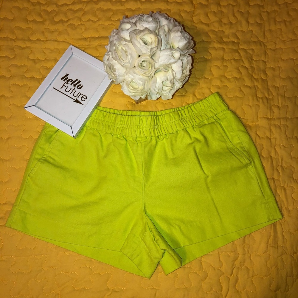 J Crew Lime Green Shorts. Very comfy!!!